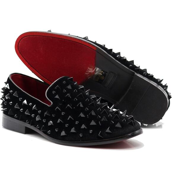 Alberto fellini Other - Alberto Fellini Men’s black spike dress shoes loafers sz 10